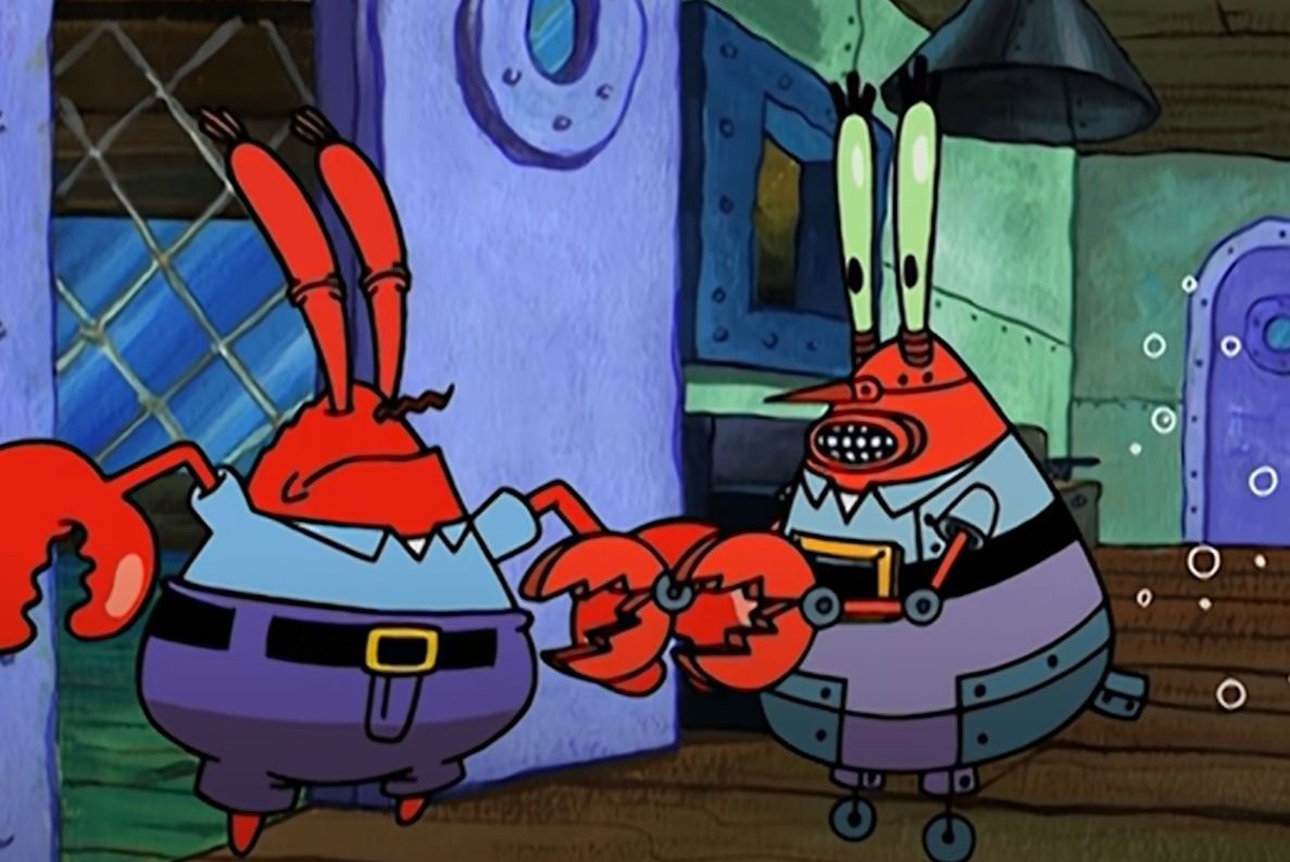 Mr. Krabs & robot Krabs